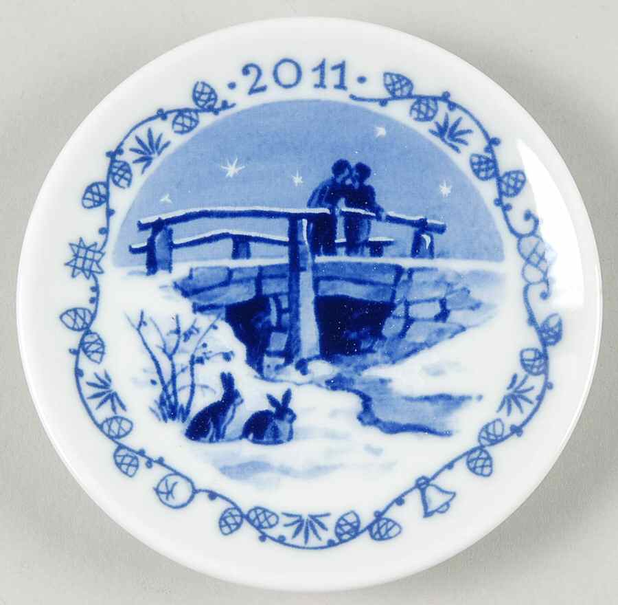 Christmas Plaquettes Immervad Bridge - No Box by Royal Copenhagen-1