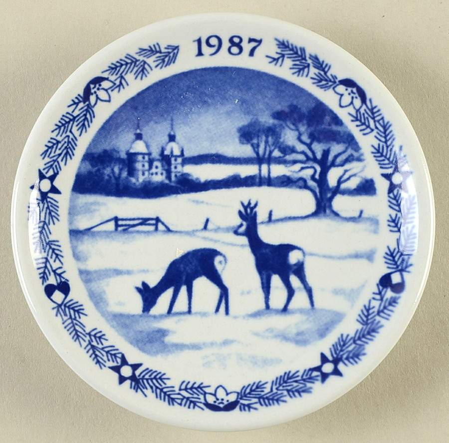 Christmas Plaquettes Vallo Castle - Boxed by Royal Copenhagen-1