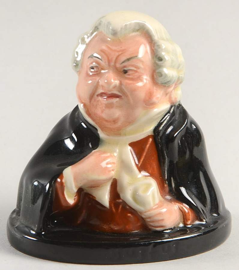 Dicken's Bust-Miniatures Buz Fuz - No Box by Royal Doulton-1