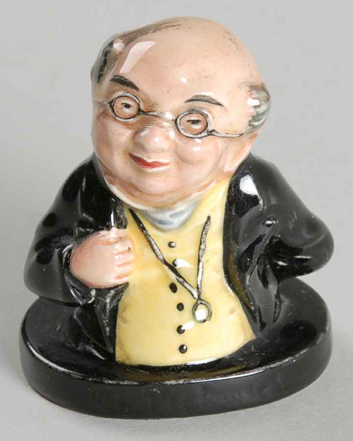 Dicken's Bust-Miniatures Mr Pickwick - No Box by Royal Doulton-1