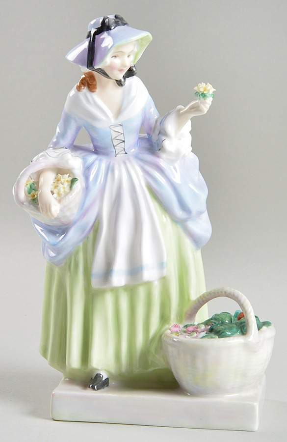 Royal Doulton Figurine Spring Flowers - No Box Nb1406 by Royal Doulton-1