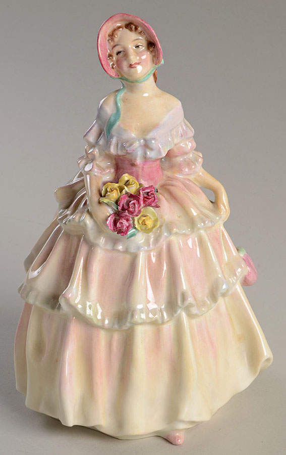 Royal Doulton Figurine Irene-Yellow Dress - Nb1377, No Box by Royal Doulton-1