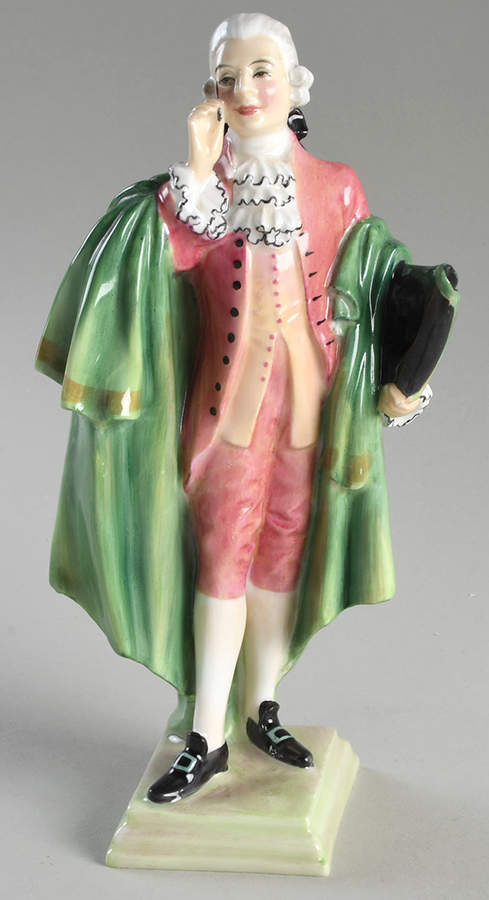Royal Doulton Figurine Regency Beau--Green/Pink - Nb1369, No Box by Royal Doulton-1