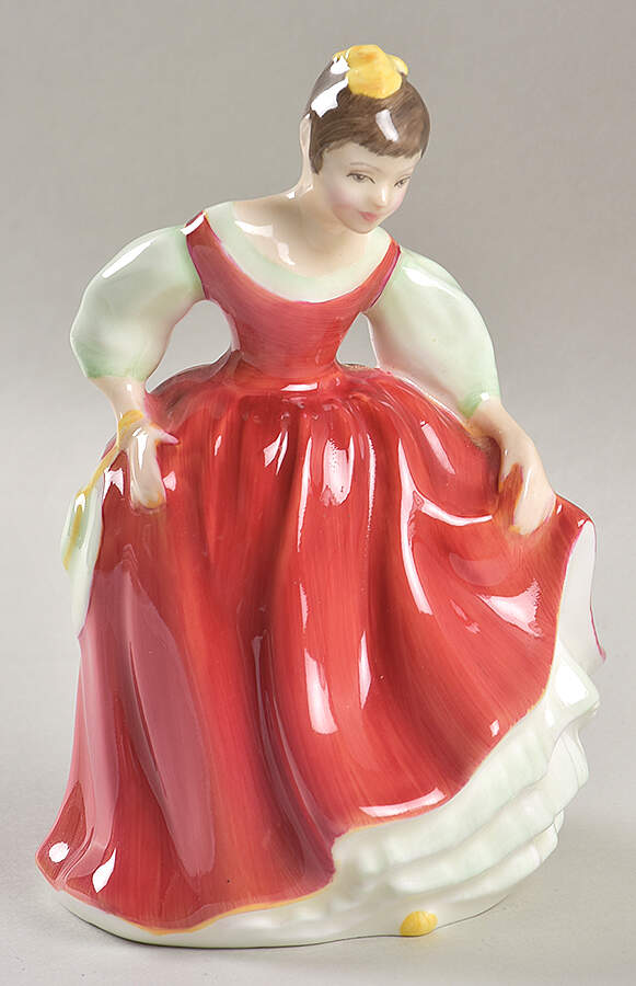 Royal Doulton Figurine Fair Maiden-Red - Boxed by Royal Doulton-1