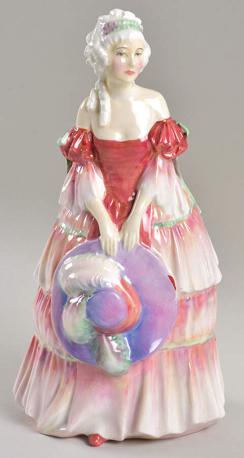 Royal Doulton Figurine Veronica-Red/Cream - No Box by Royal Doulton-1