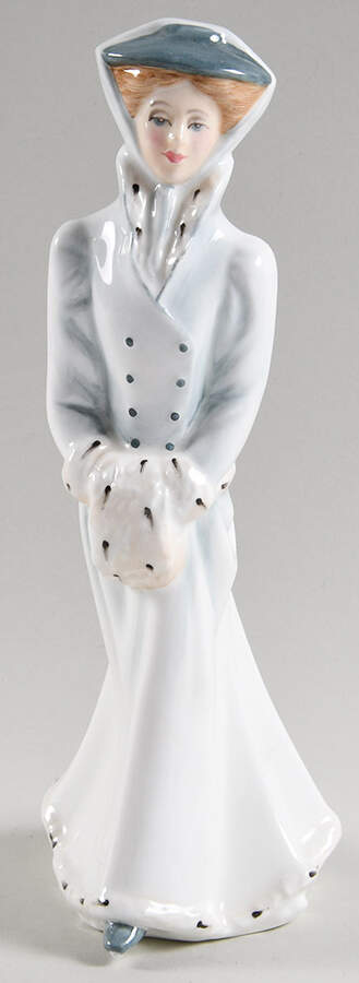 Royal Doulton Figurine Sarah In Winter - Nb640, No Box by Royal Doulton-1