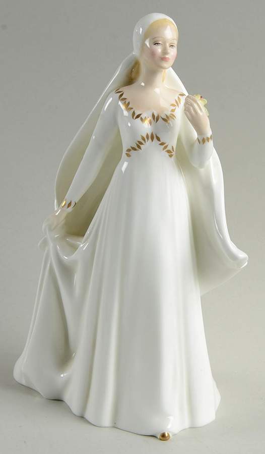 Royal Doulton Figurine The Bride - Bx414 With Box by Royal Doulton-1
