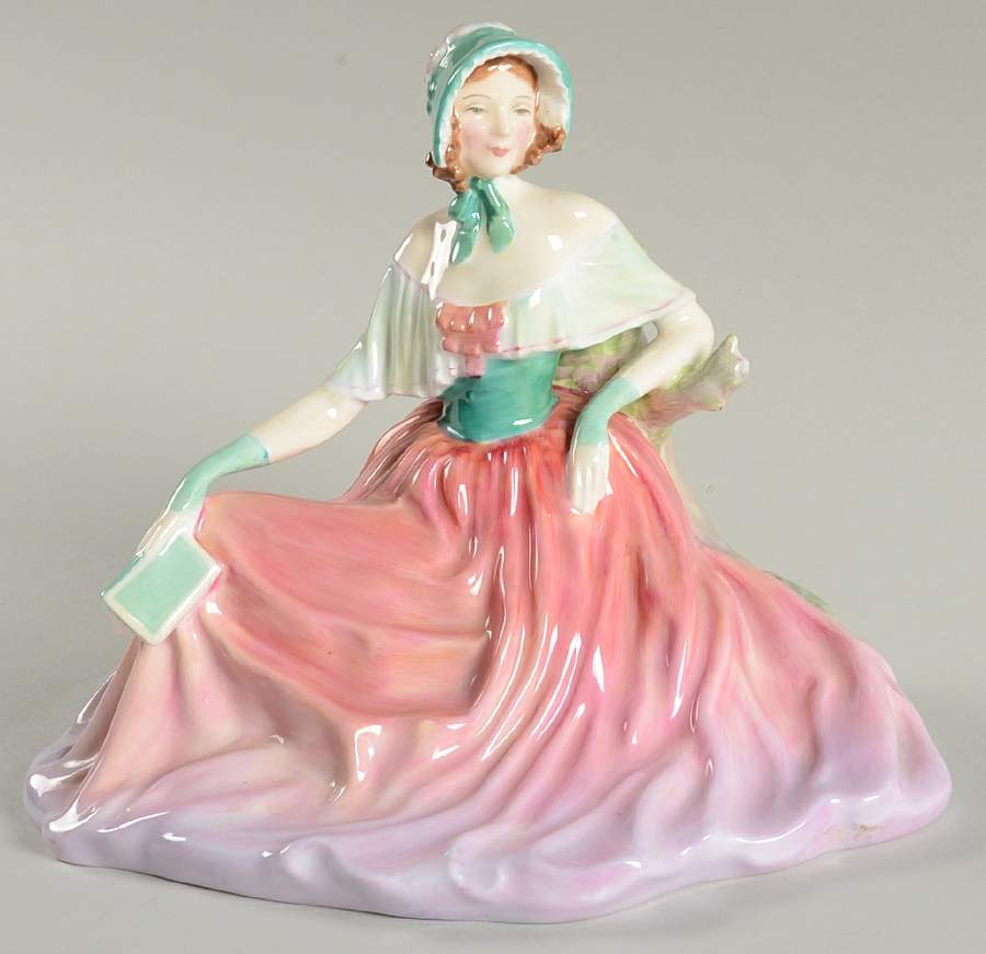 Royal Doulton Figurine Memories-Pink & Green Dress - Nb1110, No Box by Royal Doulton-1