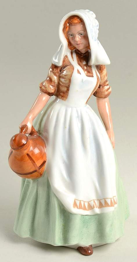 Royal Doulton Figurine The Milkmaid - Nb1036, No Box by Royal Doulton-1