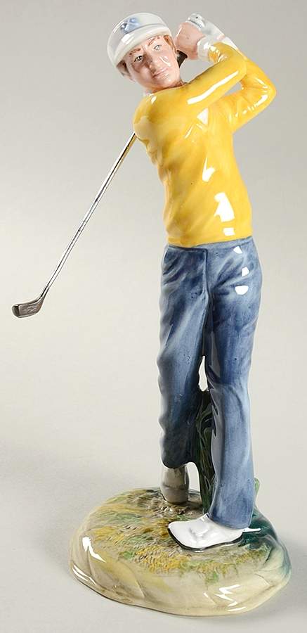 Royal Doulton Figurine Teeing Off - With Box Bx1032 by Royal Doulton-1