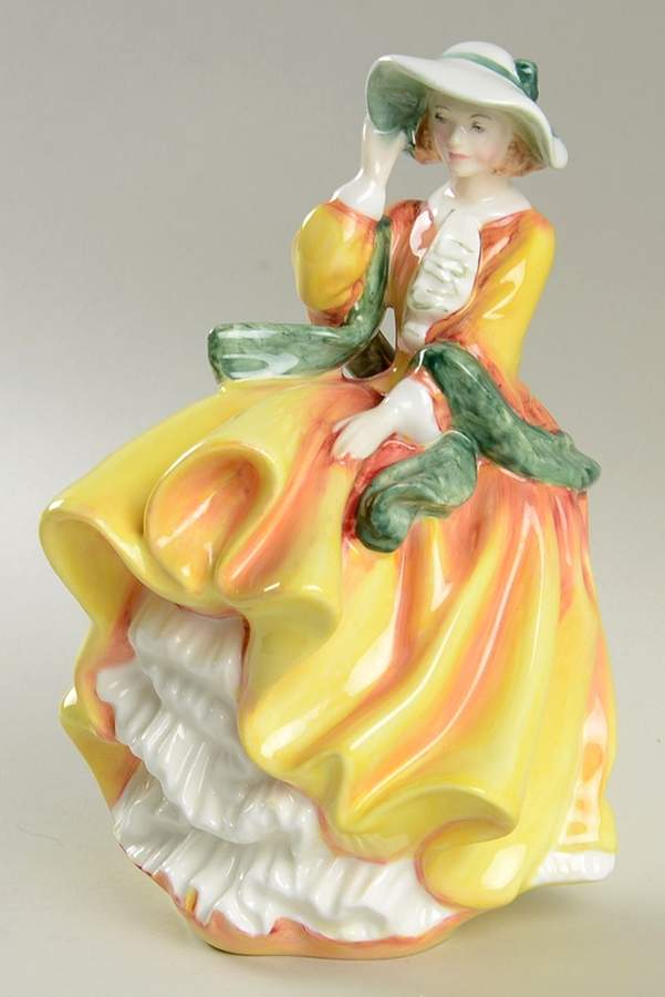 Royal Doulton Figurine Top O' The Hill-Yellow And Green - No Box Nb1804 by Royal Doulton-1