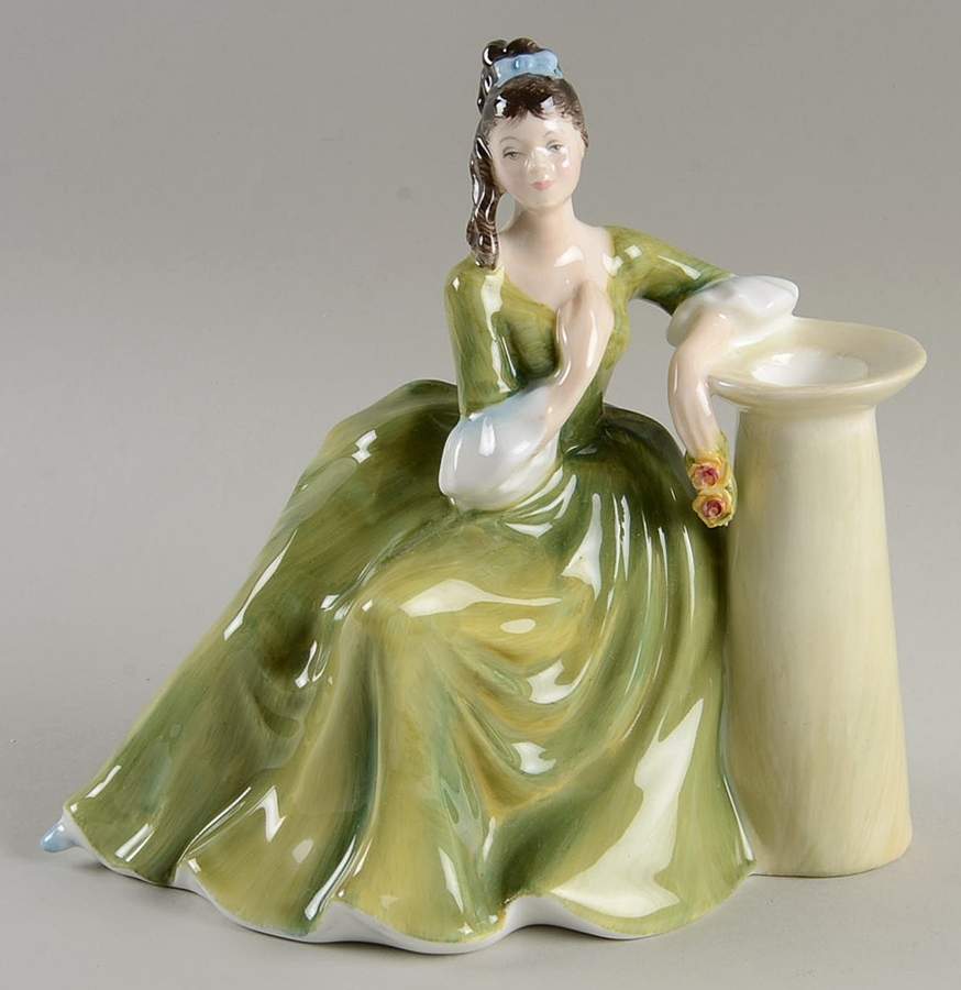 Royal Doulton Figurine Secret Thoughts-Candle Holder - Nb846, No Box by Royal Doulton-1
