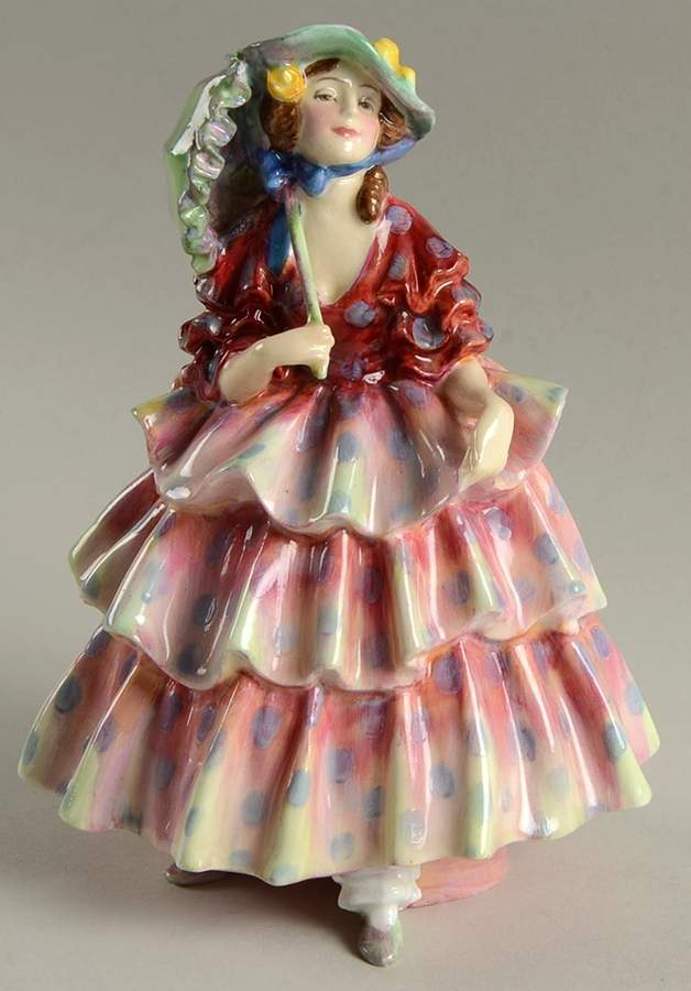 Royal Doulton Figurine The Hinged Parasol - No Box Nb1707 by Royal Doulton-1