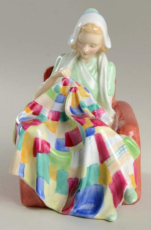 Royal Doulton Figurine The Patchwork Quilt - No Box Nb1853 by Royal Doulton-1