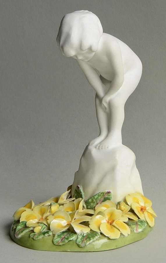 Royal Doulton Figurine A Child Study-Primroses/Base - No Box Nb1240 by Royal Doulton-1