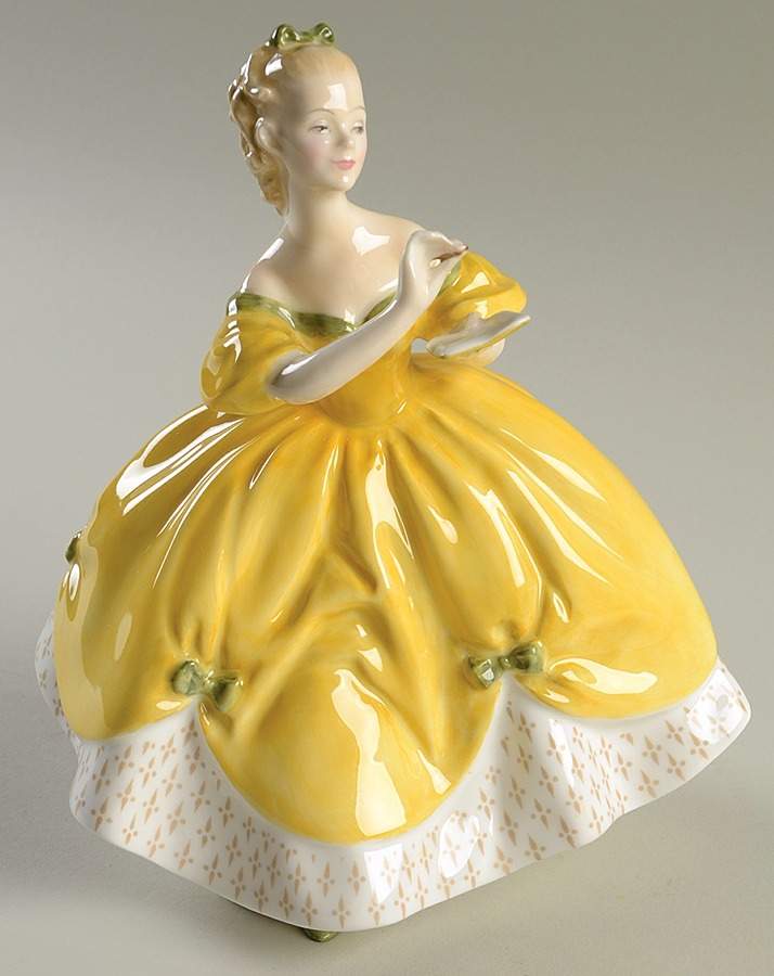 Royal Doulton Figurine Last Waltz-Yellow & White - Boxed by Royal Doulton-1