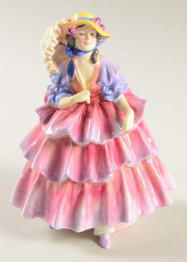 Royal Doulton Figurine The Hinged Parasol - No Box Nb1885 by Royal Doulton-1
