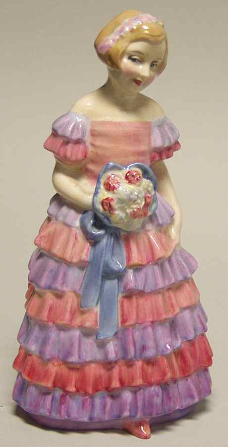 Royal Doulton Figurine The Little Bridesmaid-Lavender/Pink - No Box by Royal Doulton-1