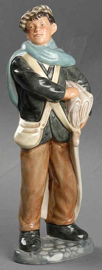 Royal Doulton Figurine Newsboy - Nb1073, No Box by Royal Doulton-1