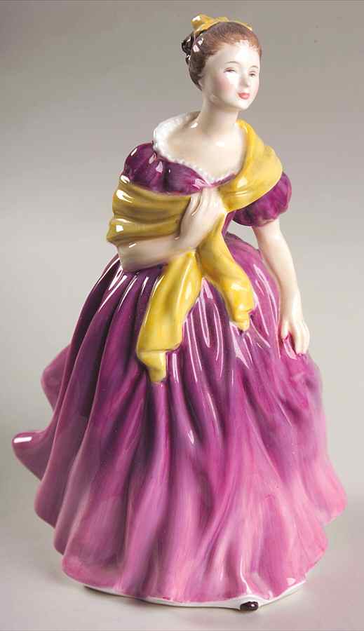 Royal Doulton Figurine Adrienne-Red Dress - No Box 629 by Royal Doulton-1