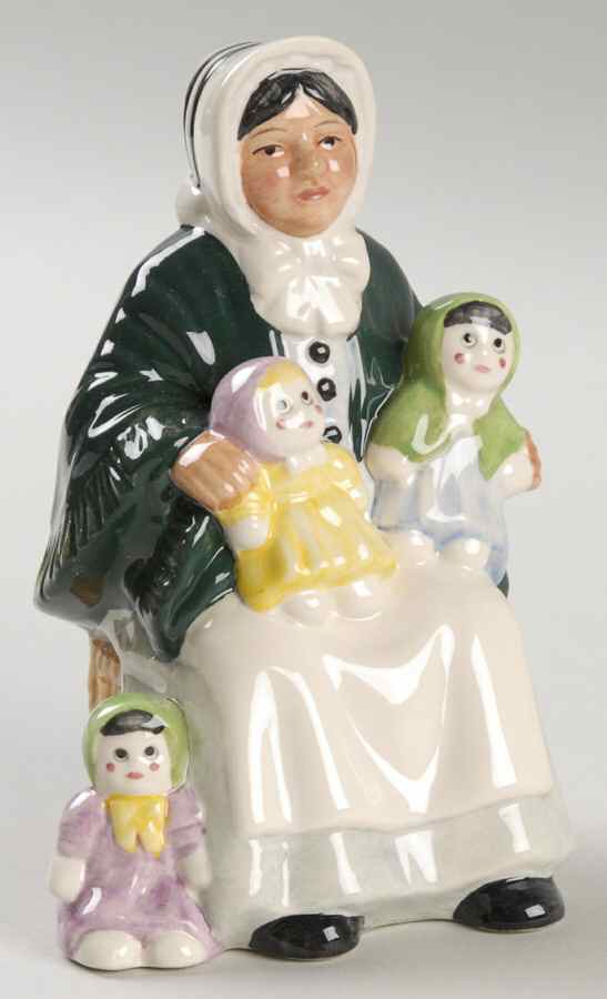 Street Vendors-Miniature Rag Doll Seller - No Box by Royal Doulton-1