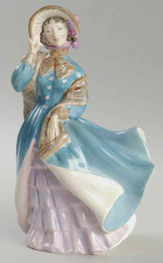 Royal Doulton Figurine Delphine-Blue/Lavender - Nb956, No Box by Royal Doulton-1