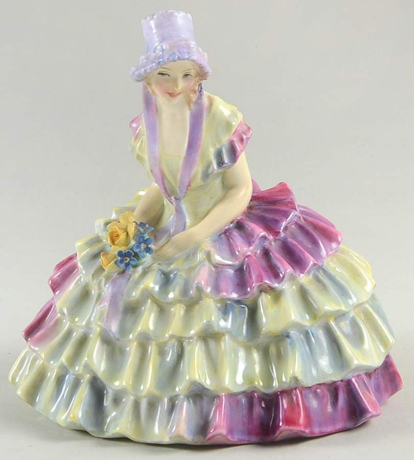 Royal Doulton Figurine Chloe-Yellow And Purple - No Box by Royal Doulton-1