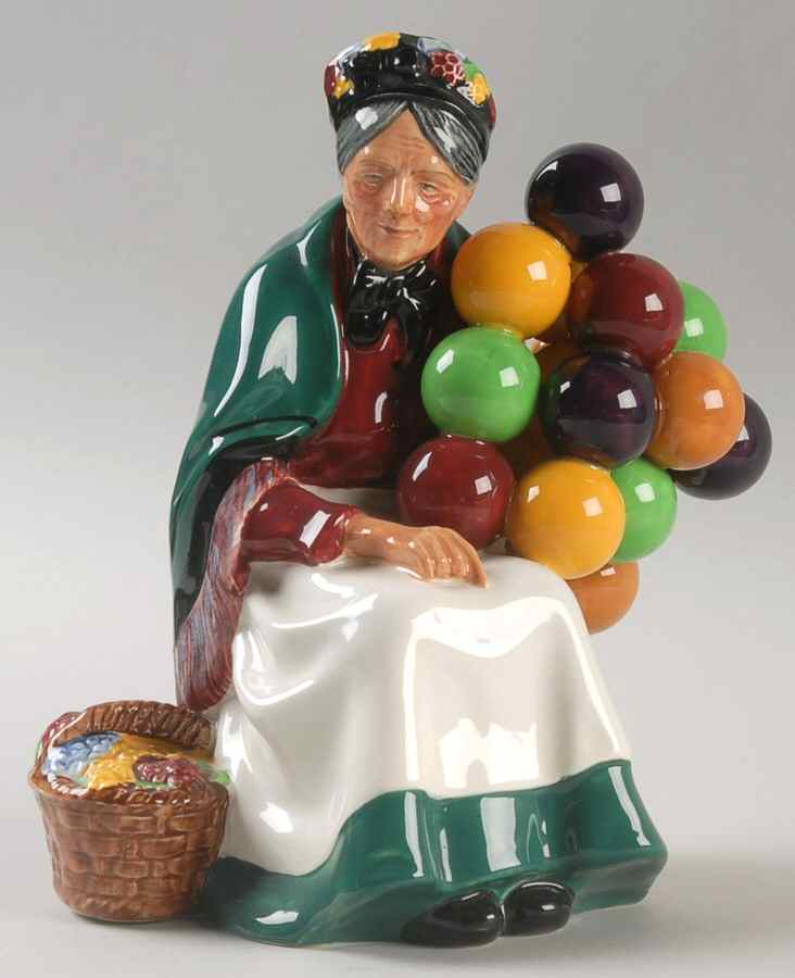 Royal Doulton Figurine Old Balloon Seller-Woman - Boxed by Royal Doulton-1