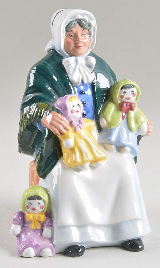 Royal Doulton Figurine Rag Doll Seller - Nb938, No Box by Royal Doulton-1