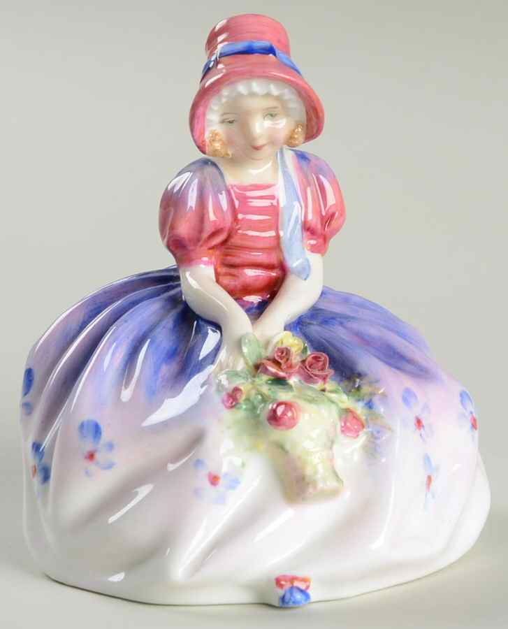 Royal Doulton Figurine Monica-Flowered Purple - Boxed by Royal Doulton-1