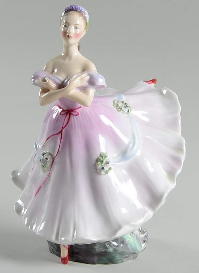 Royal Doulton Figurine Ballerina-Lavender - No Box by Royal Doulton-1