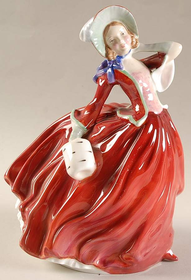 Royal Doulton Figurine Autumn Breezes-Red - No Box by Royal Doulton-1