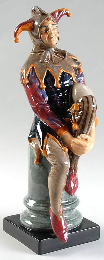 Royal Doulton Figurine Jester-Brown/Mauve - No Box by Royal Doulton-1
