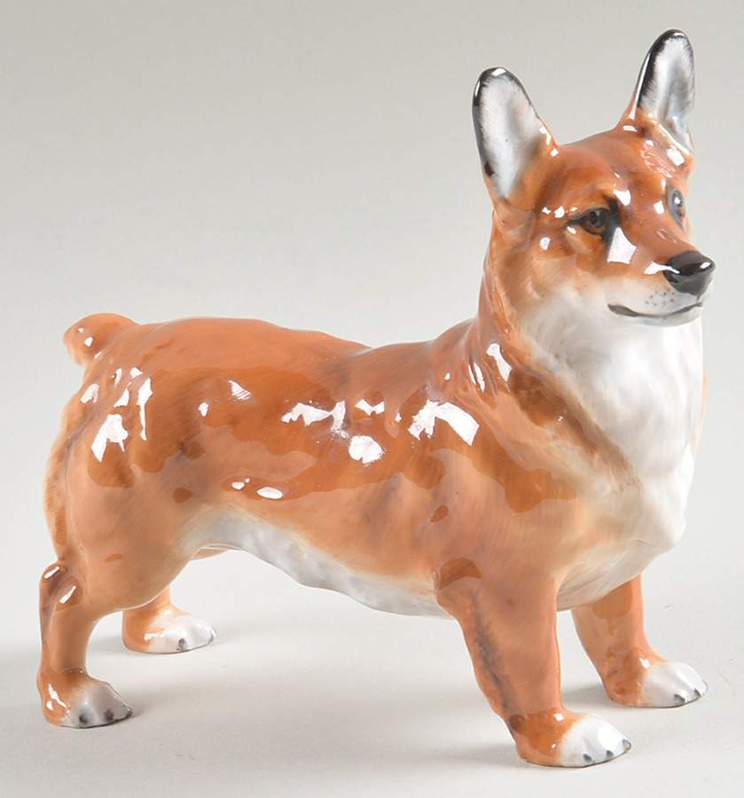 Animals Welsh Corgi Champ-Spring Robin - Nb763, No Box by Royal Doulton-1