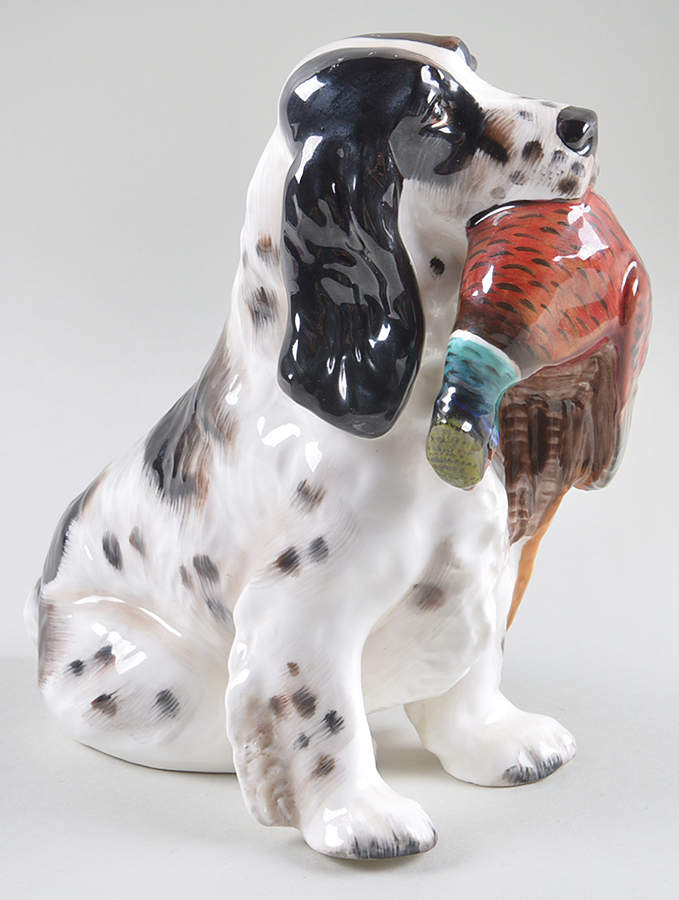 Animals Cocker Spaniel With Pheasant - Nb657, No Box by Royal Doulton-1