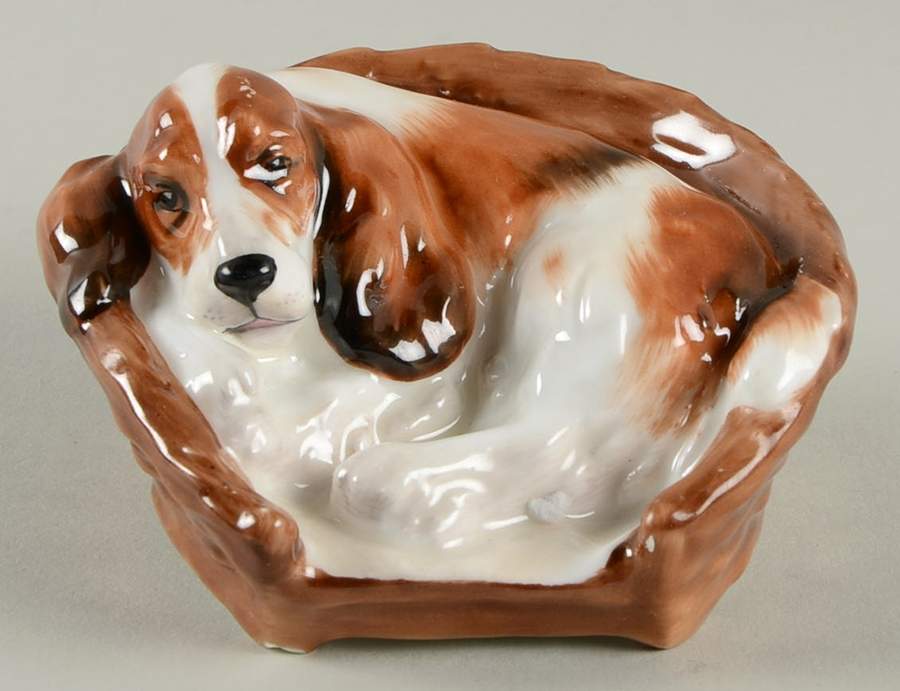Animals Cocker Spaniel In Basket - Boxed by Royal Doulton-1