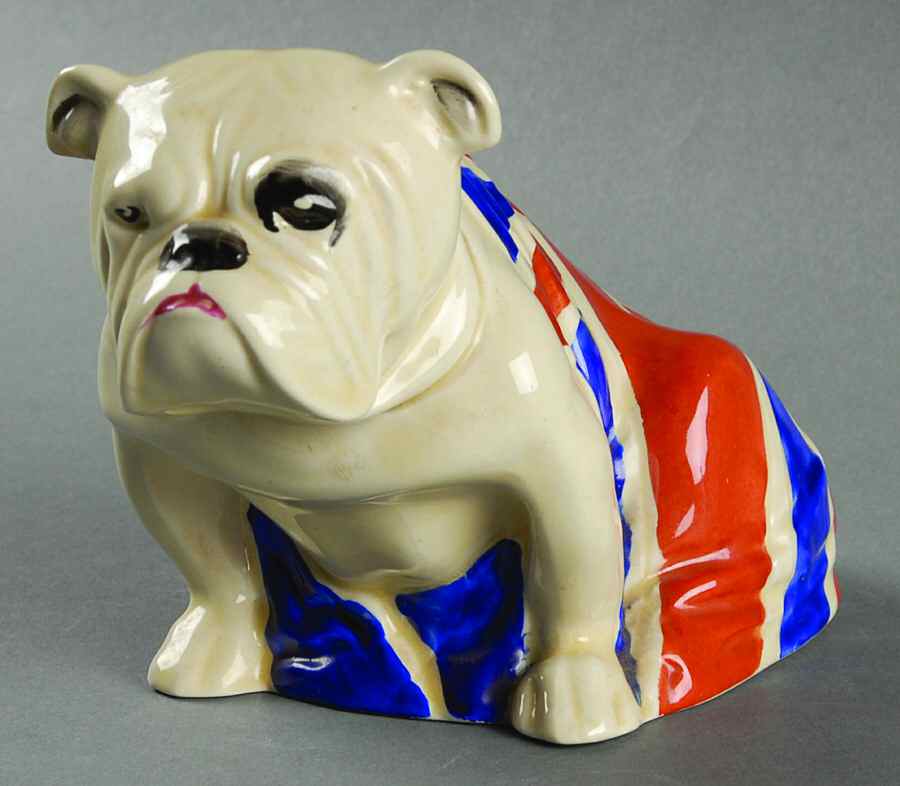 Animals Bulldog Draped In Union Jack-Medium - Boxed by Royal Doulton-1