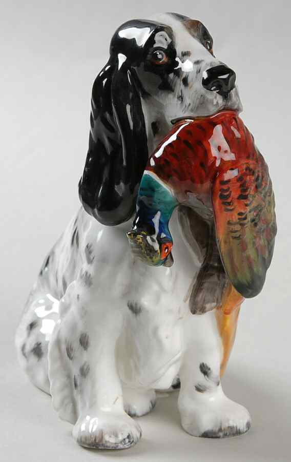 Animals Cocker Spaniel W/ Pheasant - No Box by Royal Doulton-1