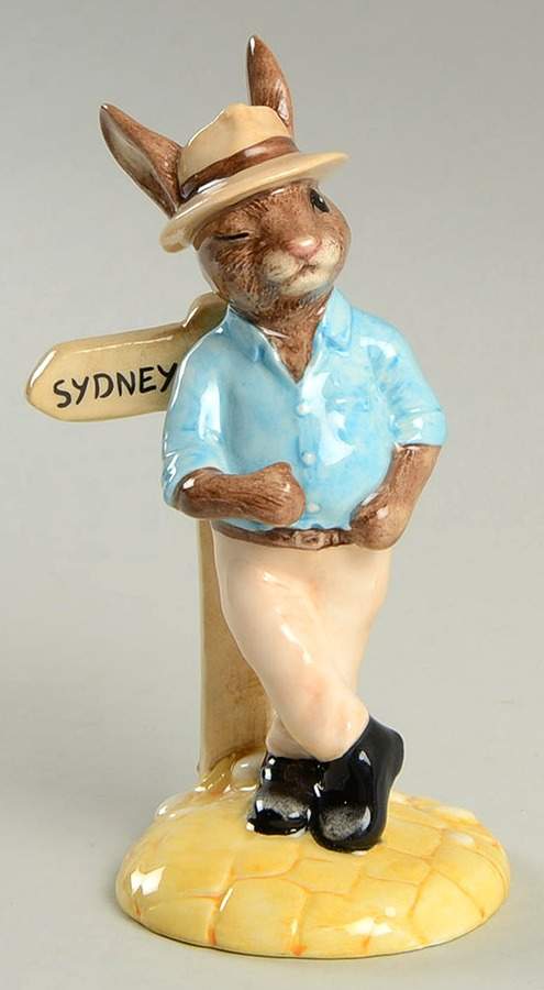 Bunnykins Figurines Sydney-Special Edition-Dalbry Antiques - With Box by Royal Doulton-1