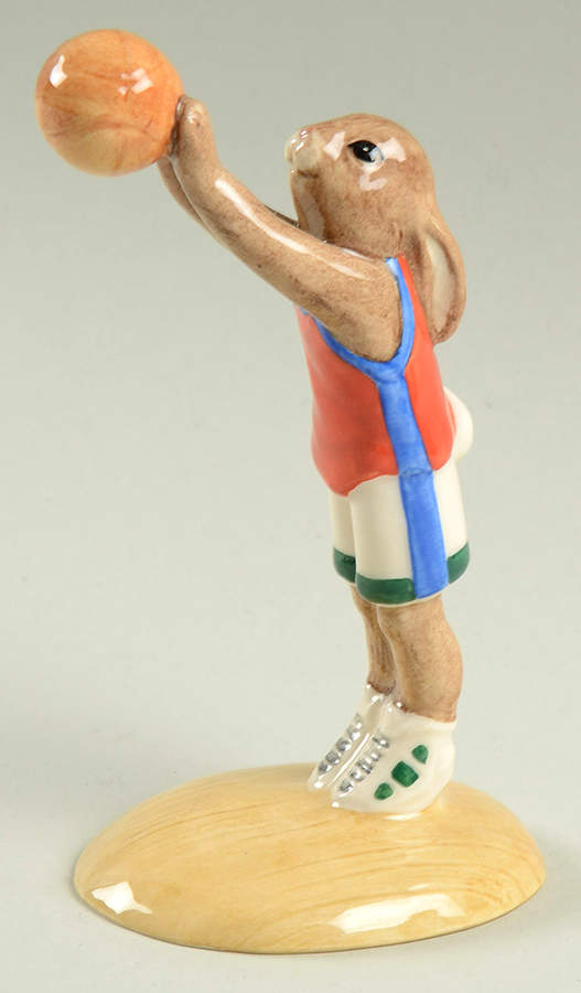 Bunnykins Figurines Basketball - Boxed by Royal Doulton-1