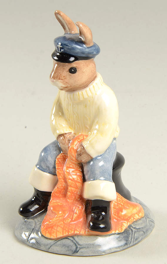 Bunnykins Figurines Fisherman Bunnykins - Boxed by Royal Doulton-1