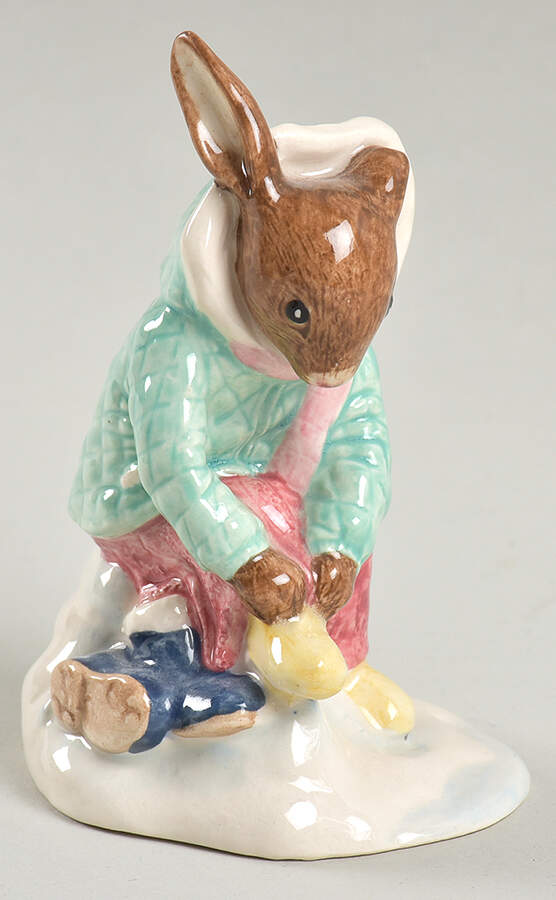 Bunnykins Figurines Girl Skater Bunnykins - Boxed by Royal Doulton-1