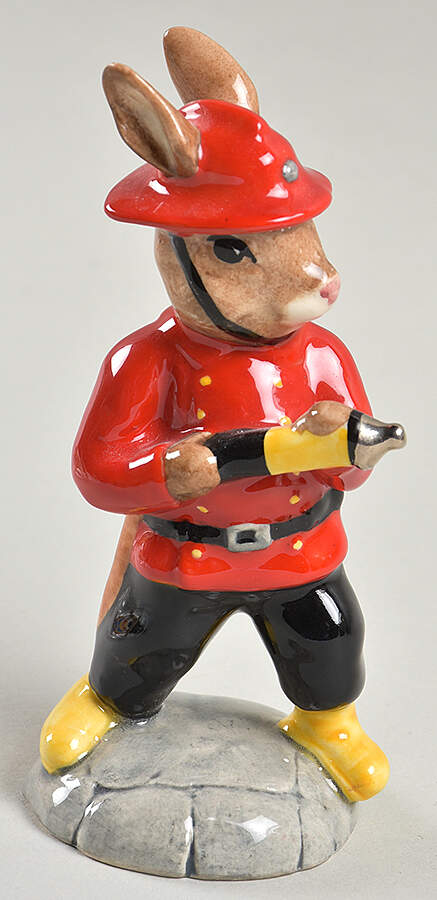 Bunnykins Figurines Fireman  - Boxed by Royal Doulton-1