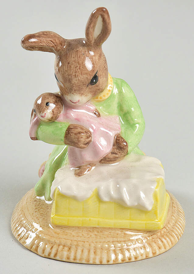 Bunnykins Figurines Sweet Dreams Baby Bunny - Boxed by Royal Doulton-1