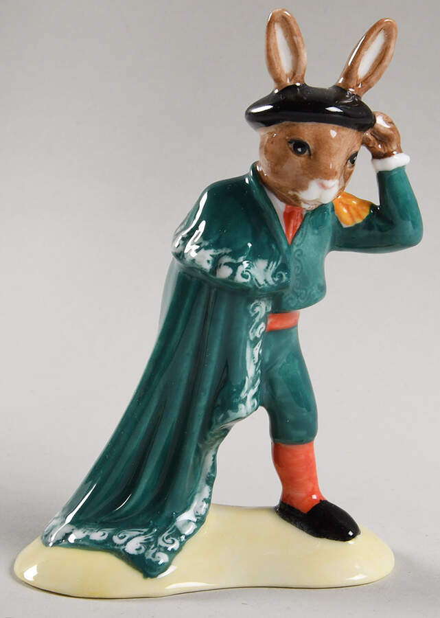 Bunnykins Figurines Matador- Green Coat - No Box by Royal Doulton-1