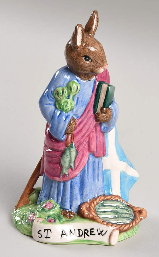 Bunnykins Figurines Saint Andrew - Boxed by Royal Doulton-1