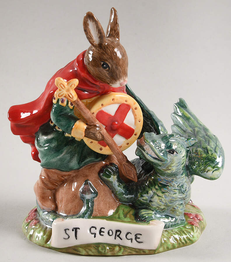 Bunnykins Figurines Saint George - No Box by Royal Doulton-1