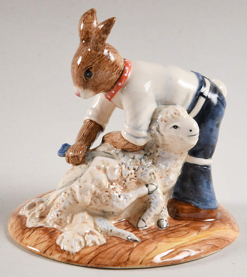 Bunnykins Figurines Aussie Shearer - Boxed by Royal Doulton-1