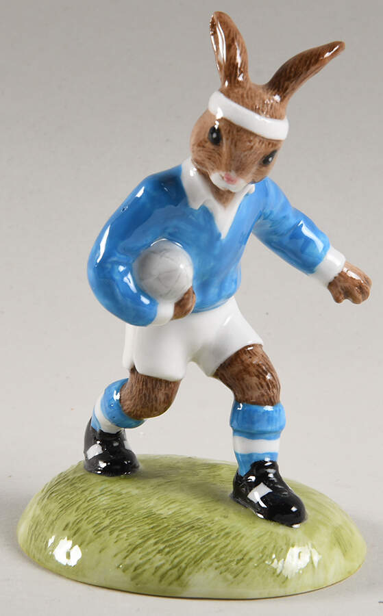 Bunnykins Figurines Rugby Player - Boxed by Royal Doulton-1