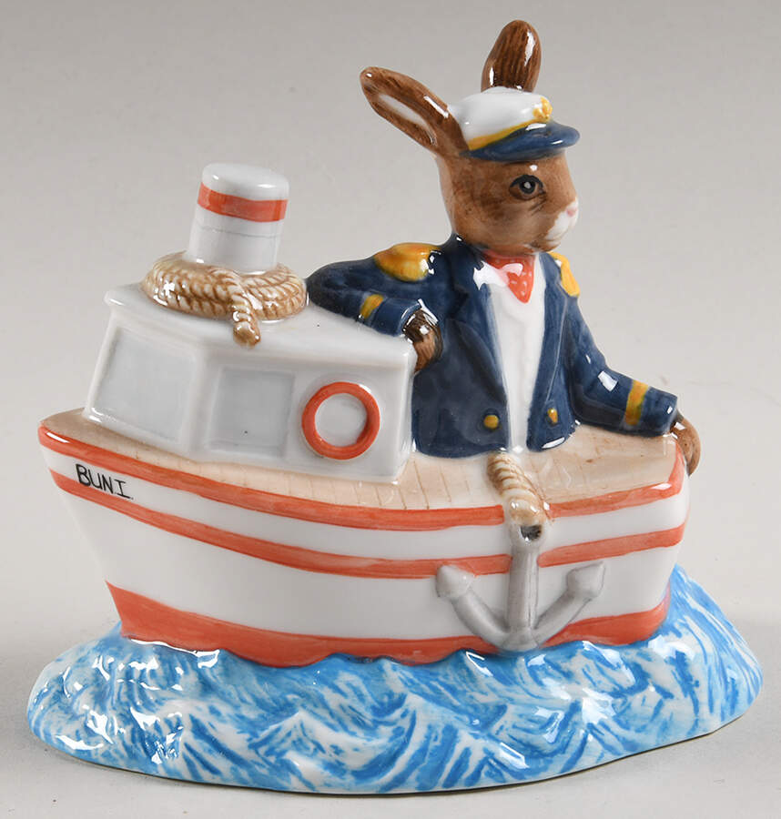 Bunnykins Figurines Ship Ahoy - With Box by Royal Doulton-1
